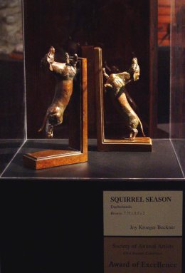 Joy Beckner canine bronze sculpture