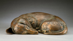 bronze Dachshund sculpture