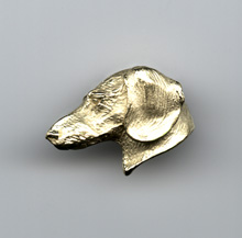 fine art jewelry of canine subjects by Joy Beckner metal artist