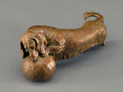 Joy Beckner canine bronze sculpture
