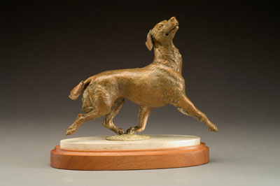 Bronze Golden Retriever Sculpture by Joy Beckner Sculptor