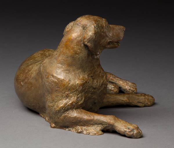 Bronze Golden Retriever Sculpture by Joy Beckner