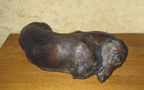 canines in bronze by Joy Beckner