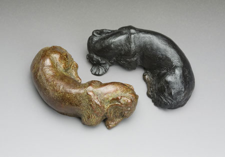 Joy Beckner fine canine bronze sculpture