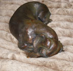 canines in bronze by Joy Beckner