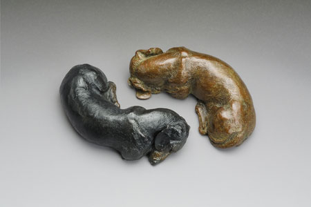 Joy Beckner fine canine bronze sculpture