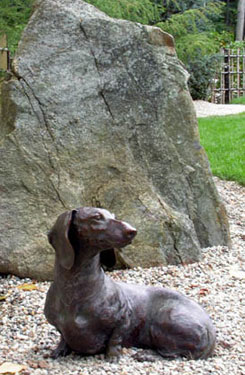 fine bronze canine sculpture