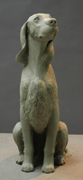Click on this bronze Gordon Setter sculpture in progress to view large screen-size