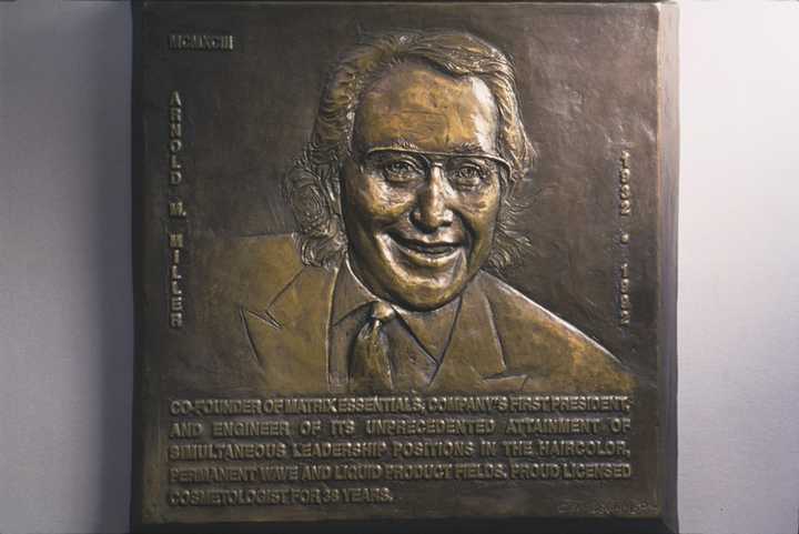 Arnold M. Miller Human Bronze Sculpture by Joy Beckner National Cosmetology Association Hall of Fame