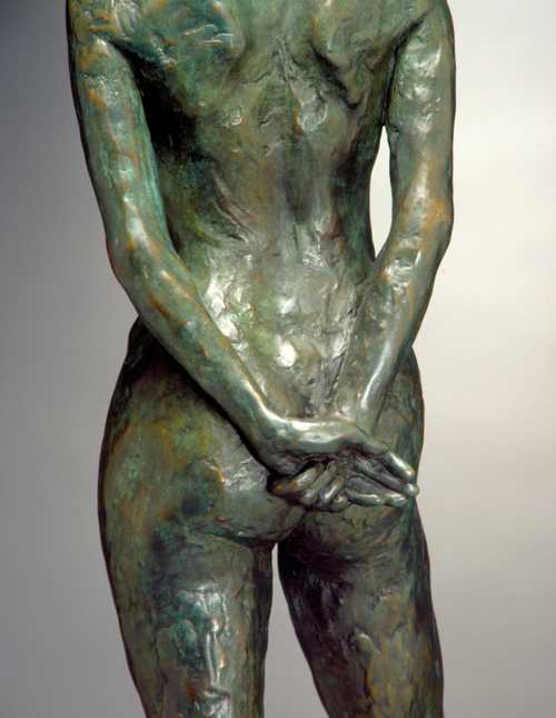 Natasha bronze figuative sculpture of humans by Joy Beckner