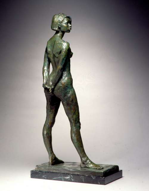 Natasha bronze figuative sculpture of humans by Joy Beckner