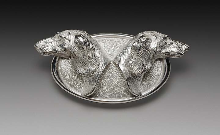 Coming & Going Fine Art Luxury Jewelry Buckles Dachshund Long by Joy Beckner