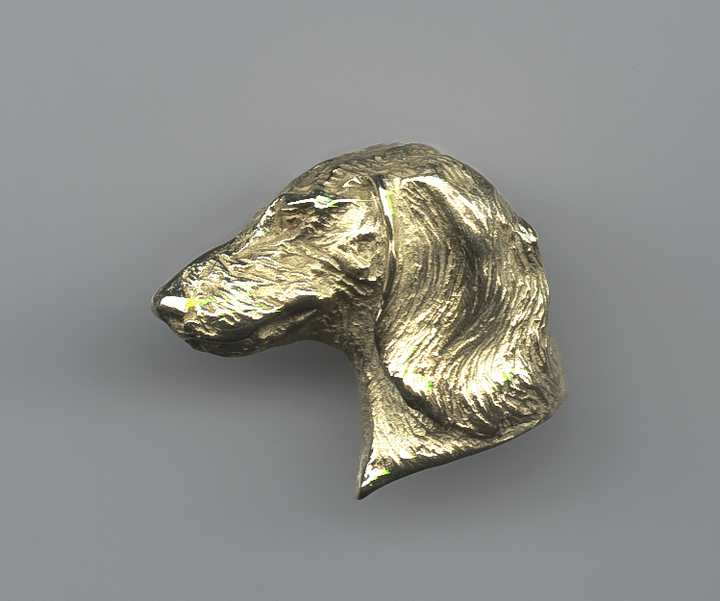 Pendant Slides Dear to My Heart Dachshund Gold Long Coat with Longer Neck by Joy Beckner