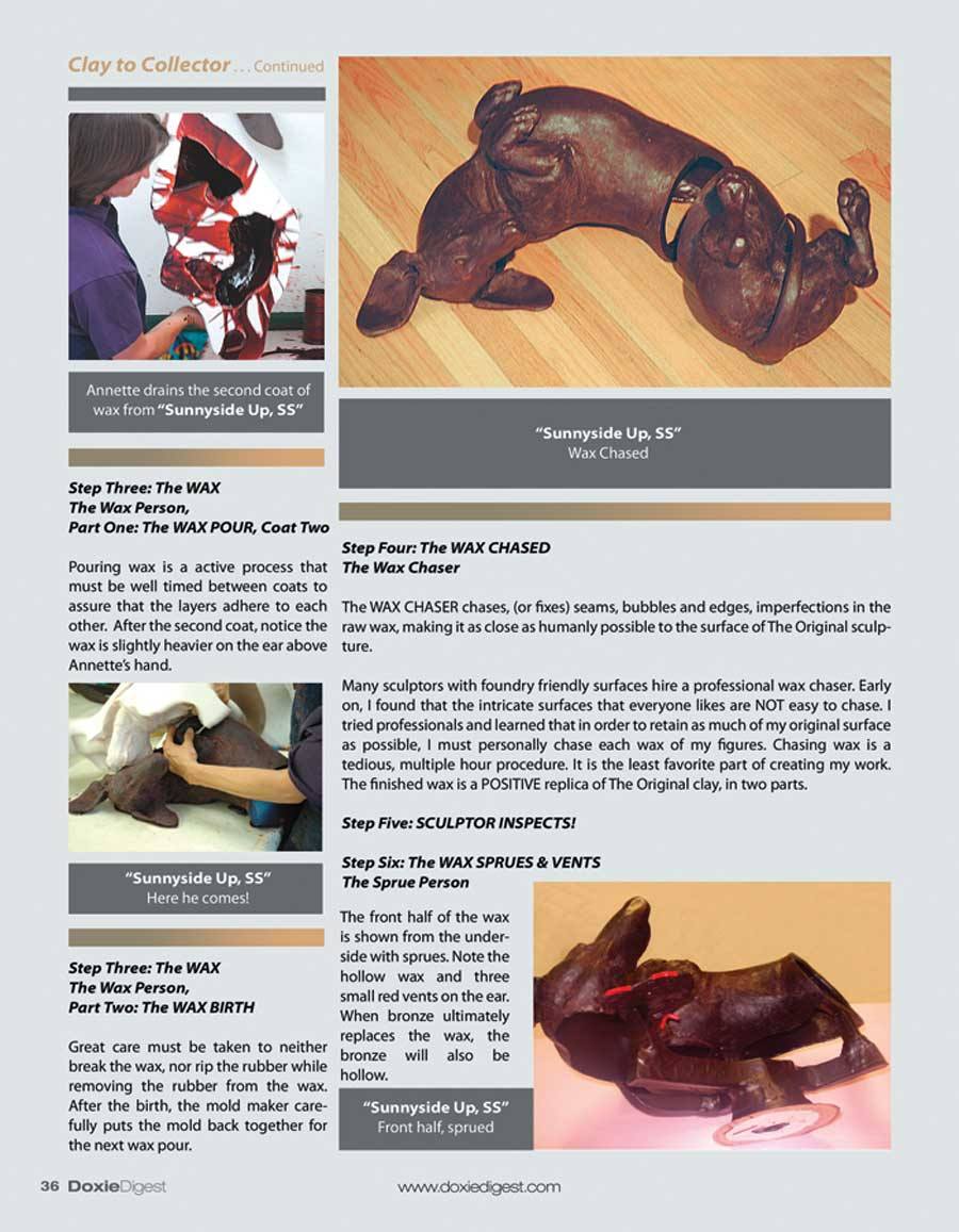 The Doxie Digest Magazine Clay to Collector article page 36