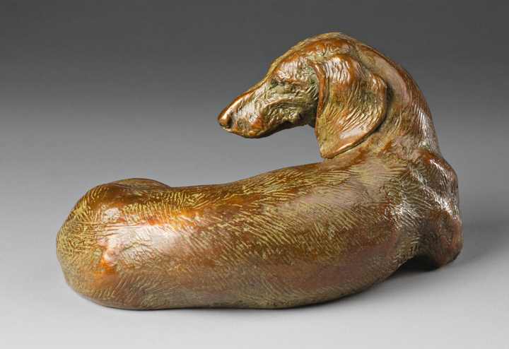 Fine Dachshund Bronze Sculpture by Joy Beckner